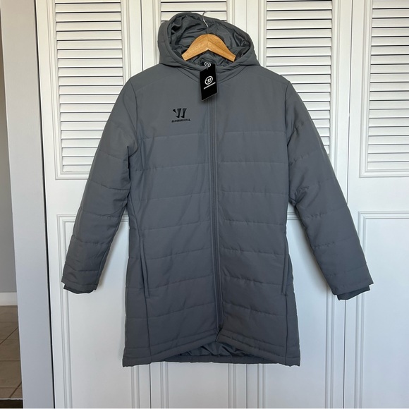 Women's Gray Puffer Jacket - Picture 4 of 10